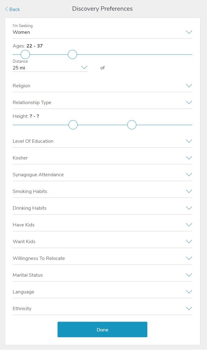 Discovery Preferences-Jdate