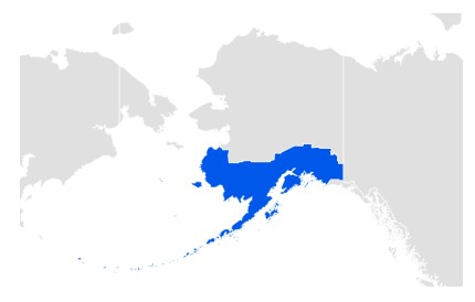 Alaska Google Trends Data Map for Online Dating