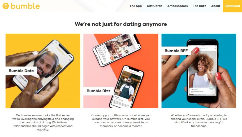 bumble dating app kosten