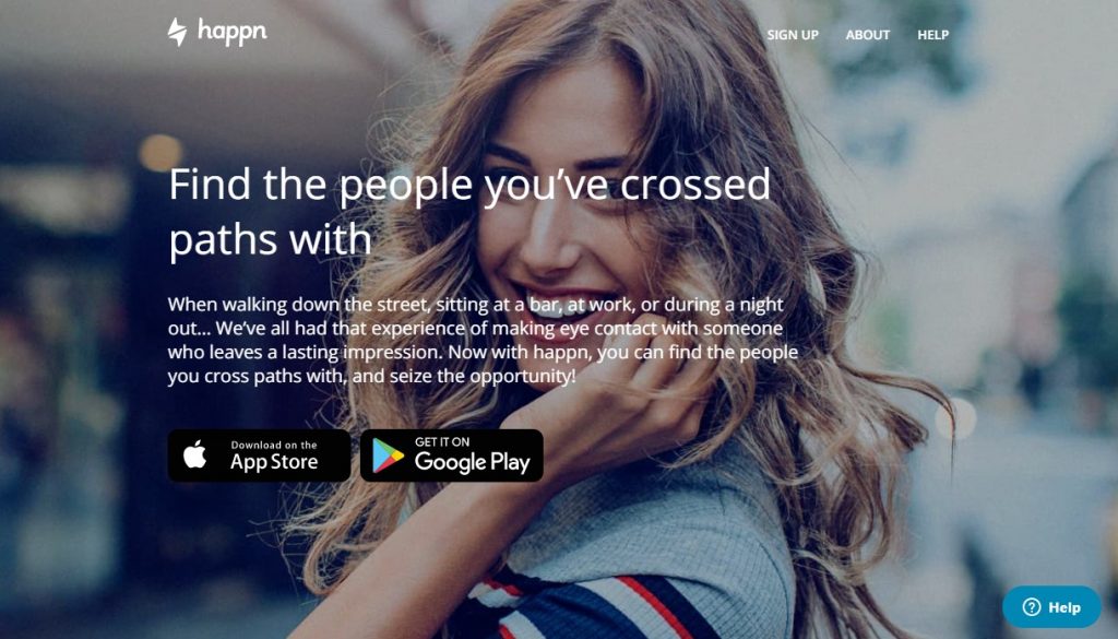 Happn Homepage