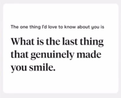 Screenshot of a Hinge Prompt That Might Start Unique Conversation