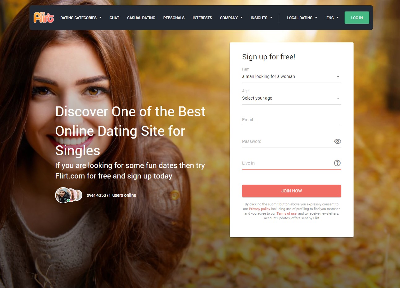 Dating site flirt
