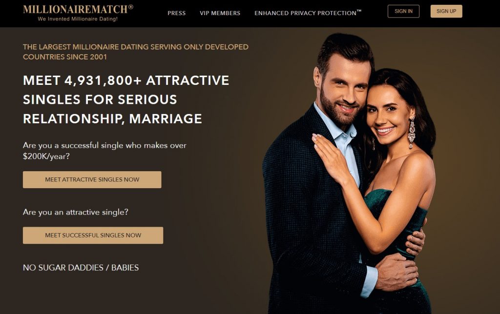 Millionaire Match Review 2024 No B S Look Under The Hood   Millionaire Match Homepage 1024x644 