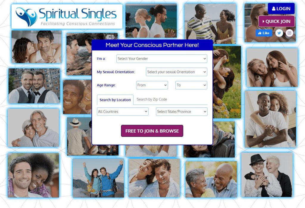 Spiritual Singles Homepage