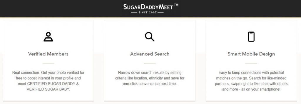 Sugar Daddy Meet Unique Features Screenshot