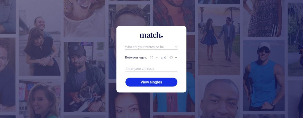 Match.com HomePage Scenshot