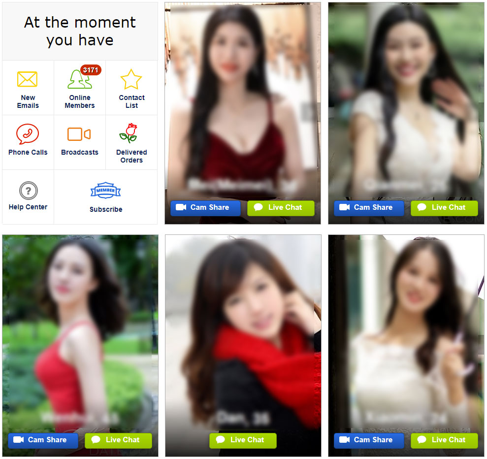 Screenshot of Singles at AsianDate.com