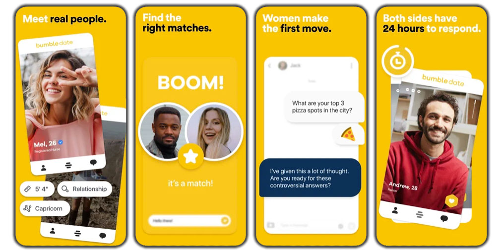 Bumble Dating App Screenshots - Meet Real People