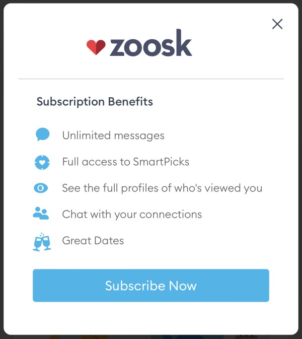 Zoosk Subscription Options