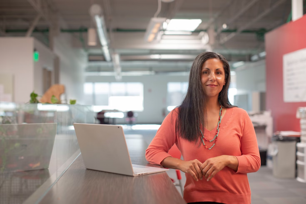 Older woman at work