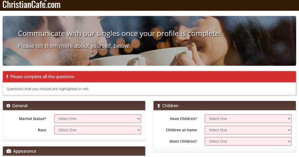 christian cafe fake dating site profiles