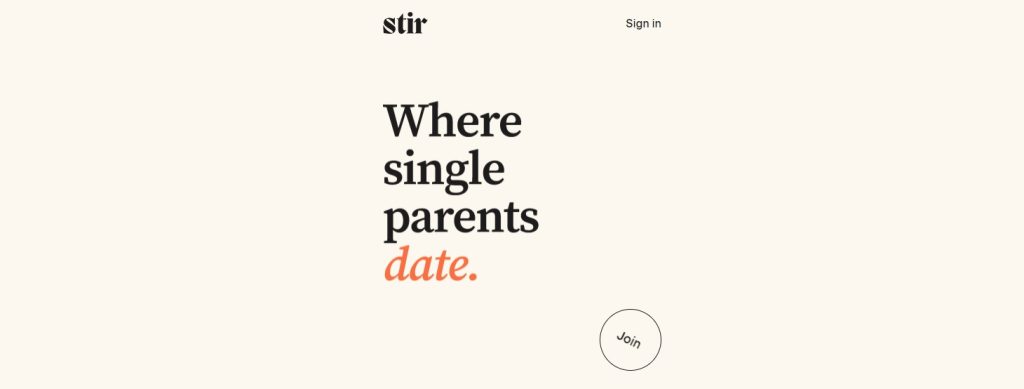 Stir dating app screenshot