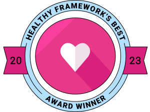 Healthy Framework's Best Award Winner - Custom Badge Icon