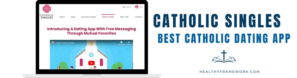 Catholic Singles screenshot on a computer for Catholic singles