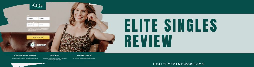Elite Singles Review Header with Site Screenshot
