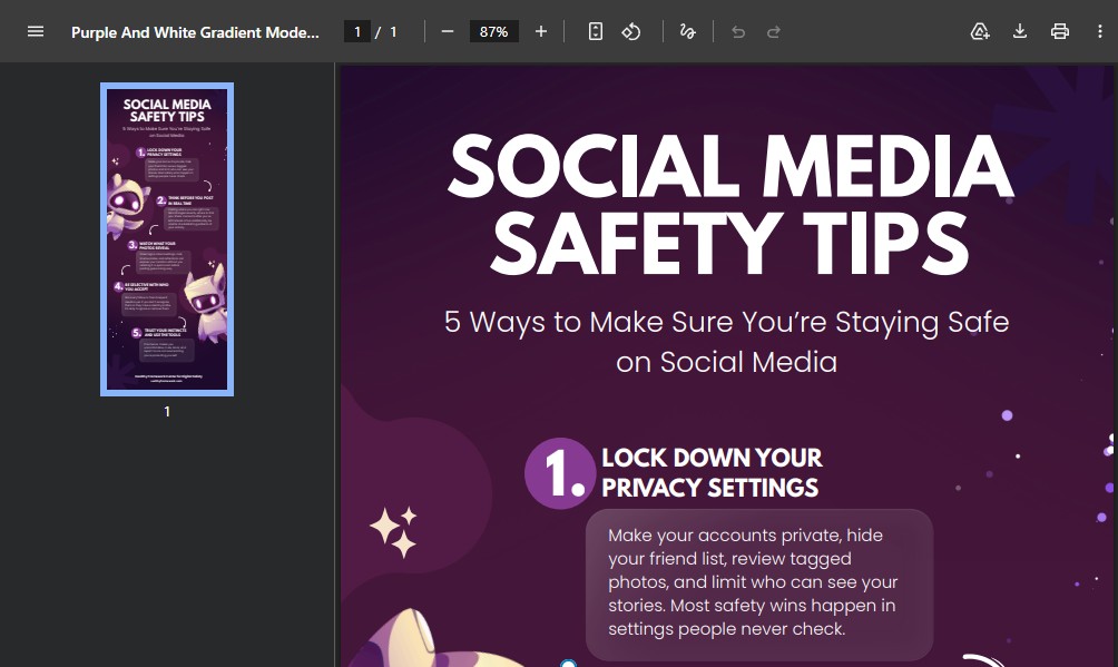 Social Media Safety Tips Infographic Featured Image